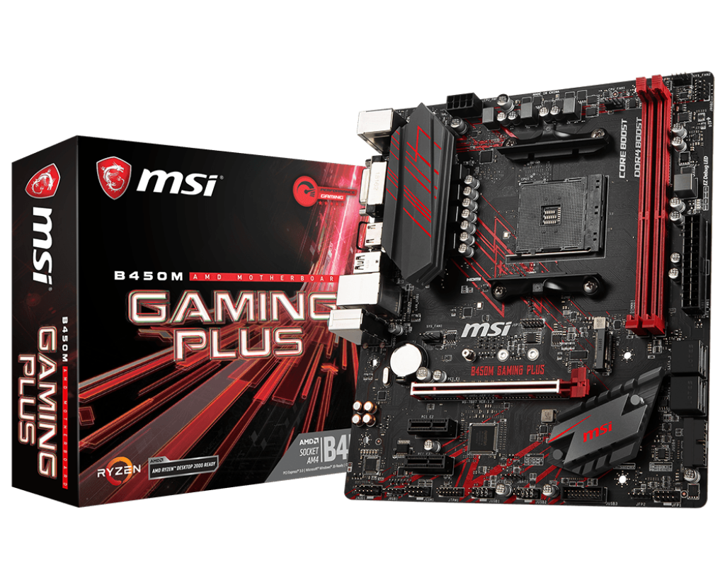 MSI B450 GAMING PLUS ATX ゲーミングマザーボード