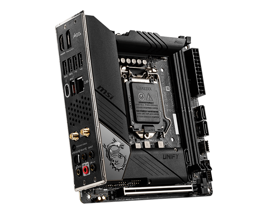 MSI MEG Z490I UNIFY マザーボード MiniITX [Intel Z490チップセット 