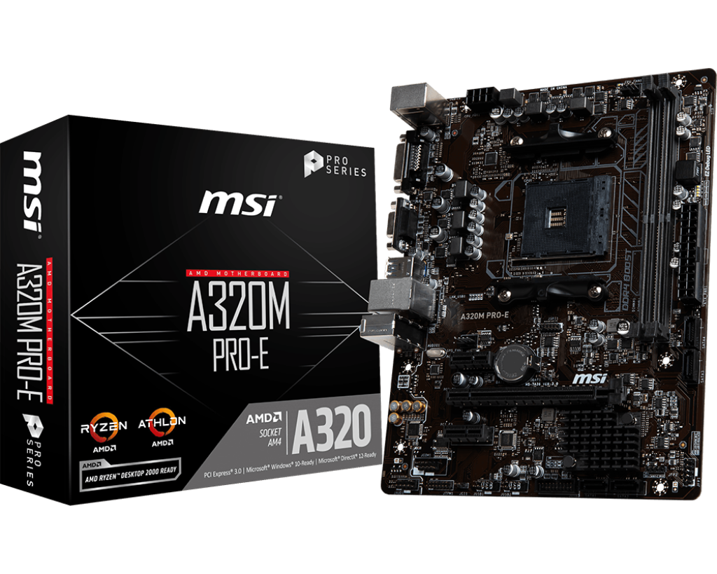 Msi a320m a pro max какие процессоры поддерживает