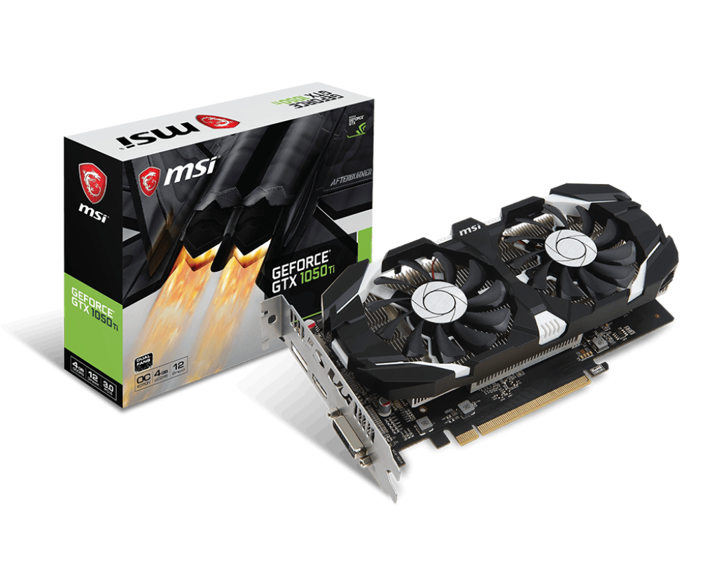 Specification GeForce GTX 1050 Ti 4GT OC | MSI Россия