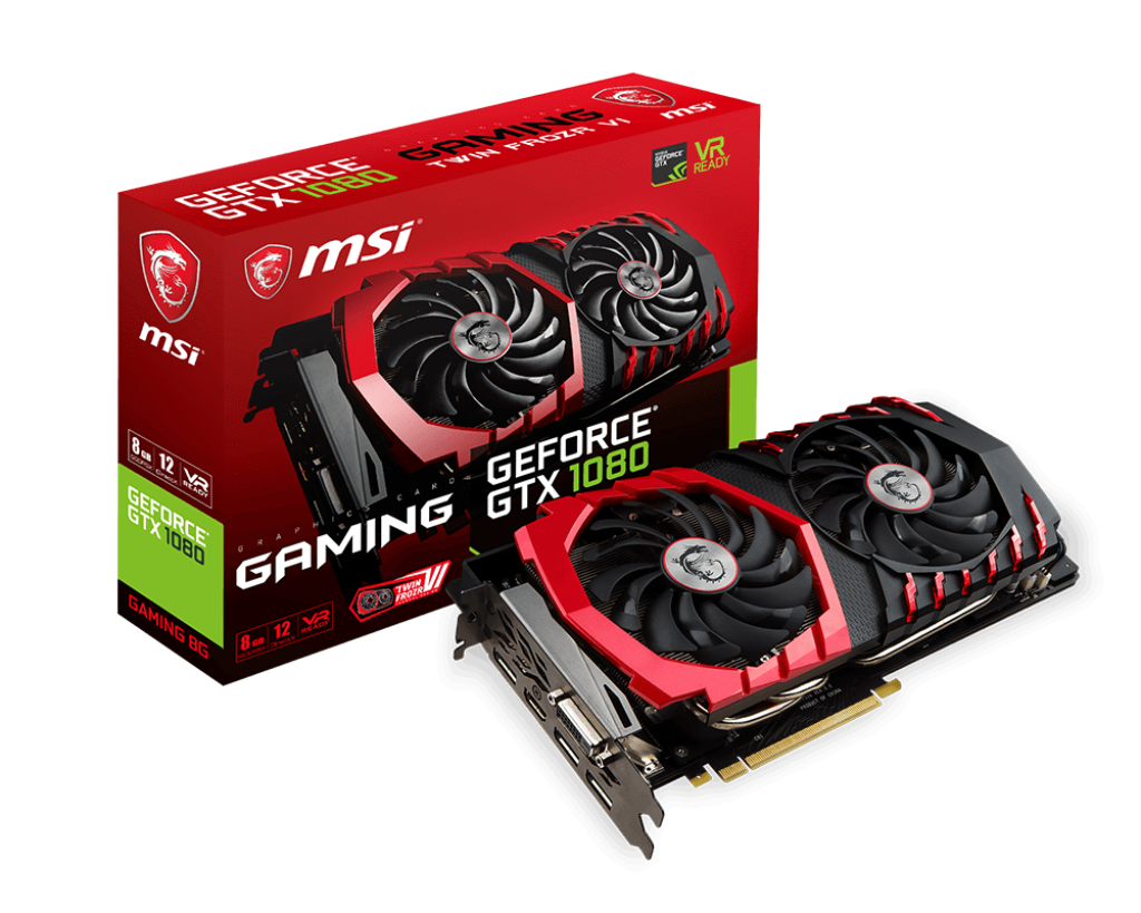 Specification GeForce GTX 1080 GAMING 8G MSI Global The