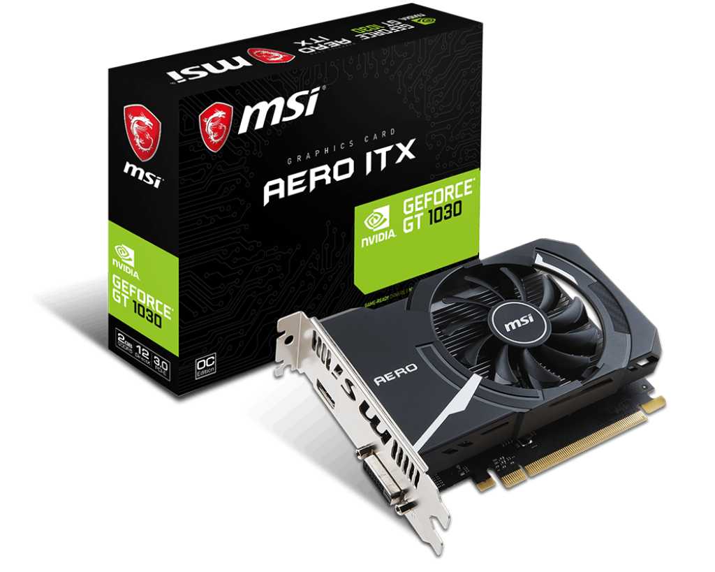 msi GEFORCE GT1030 OC ビデオカードPCパーツ