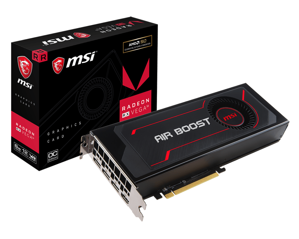 Specification Radeon RX Vega 56 Air Boost 8G OC | MSI USA