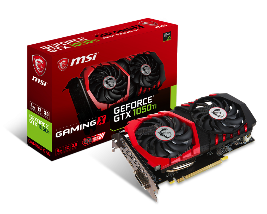 Specification GeForce GTX 1050 Ti GAMING X 4G | エムエスアイ