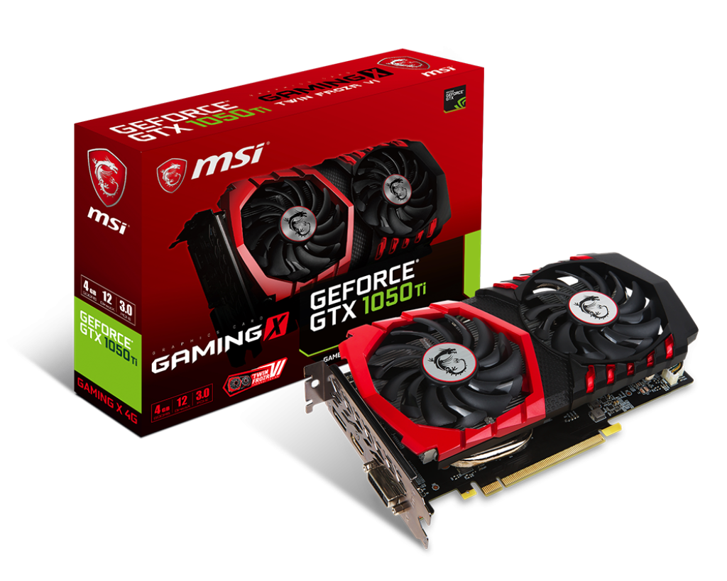 Specification GeForce GTX 1050 Ti GAMING X 4G | エムエスアイ 