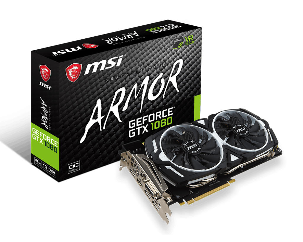 Specification GeForce GTX 1080 ARMOR 8G OC | MSI Global - The Leading Brand  in High-end Gaming u0026 Professional Creation