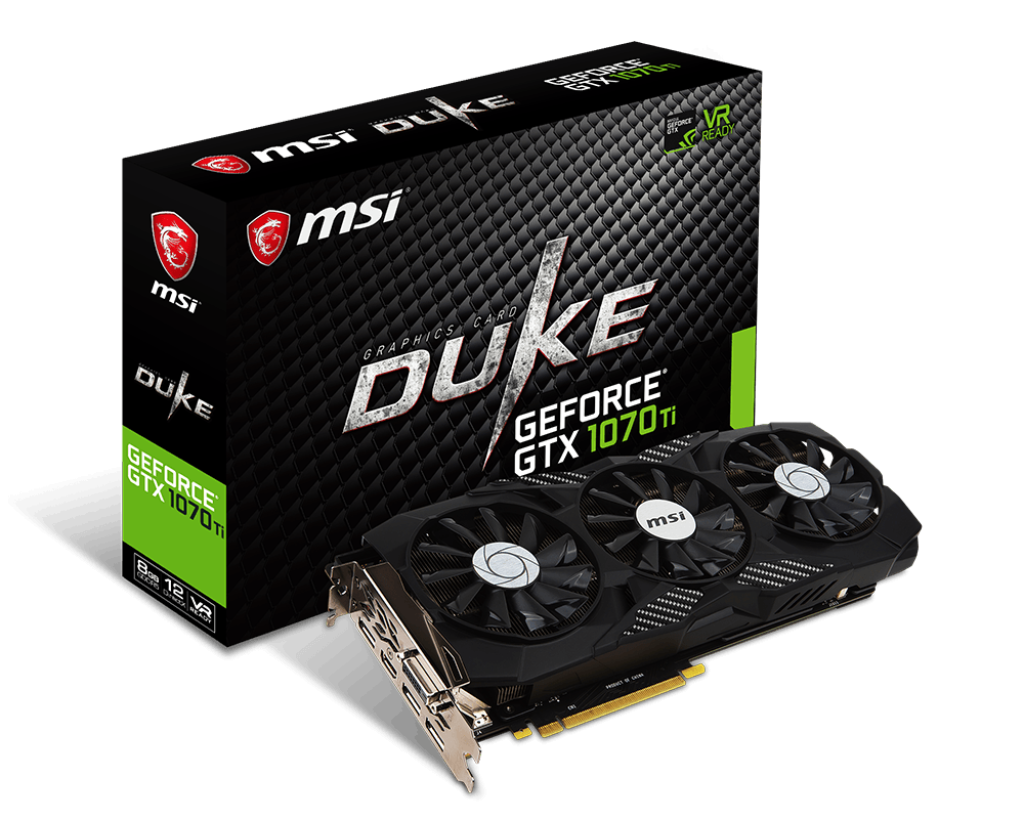 Specification GeForce GTX 1070 Ti DUKE 8G | MSI Canada
