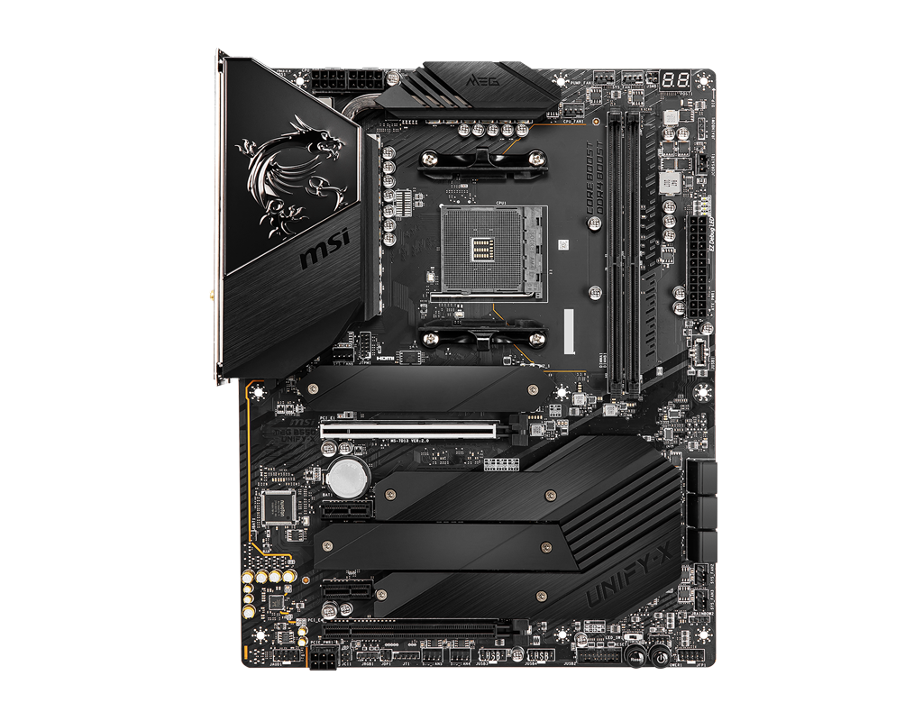 MSI MPG B550 UNIFY-X AMD AM4 DDR4 CF M.2 USB 3.2 Gen 2 Wi-Fi 6 HDMI ATX  Gaming Motherboard