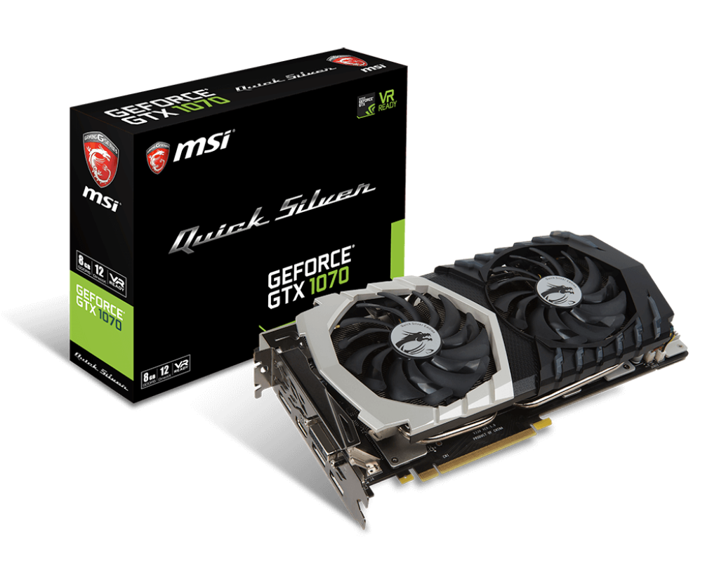 Specification GeForce GTX 1070 Quick Silver 8G OC | MSI Global 