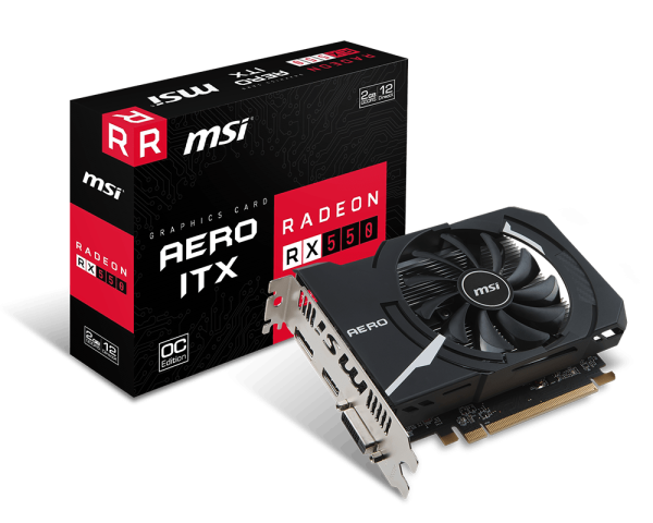 Overview Radeon RX 550 AERO ITX 2G OC 