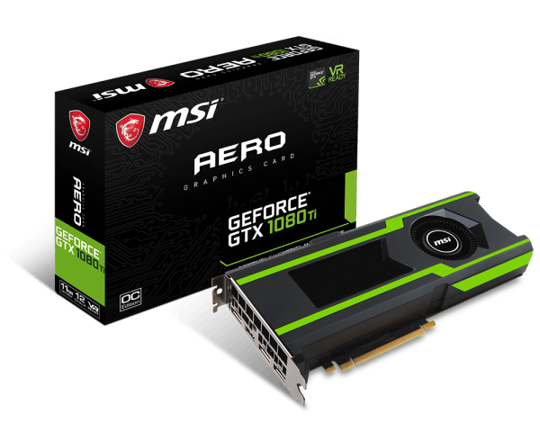 Overview GeForce GTX 1080 Ti AERO 11G OC | MSI Canada