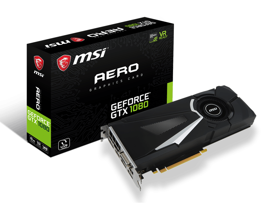 Specification GeForce GTX 1080 AERO 8G | MSI USA