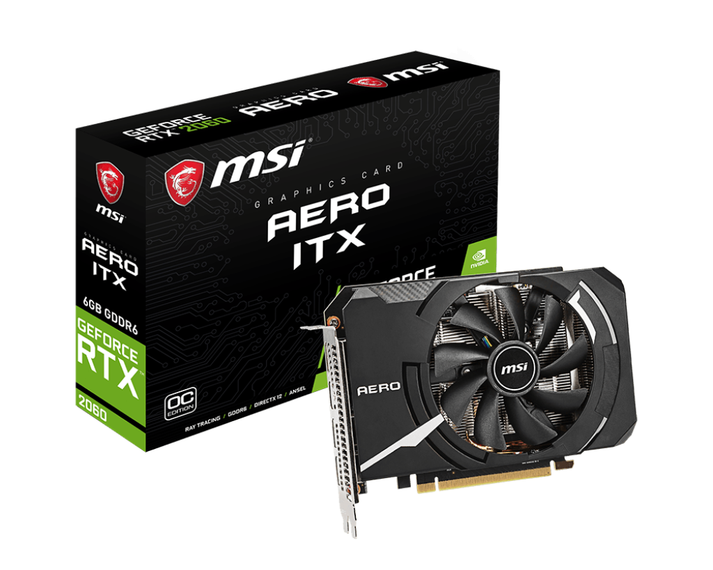 GPU MSI GEFORCE RTX 2060 AERO ITX 6G OC