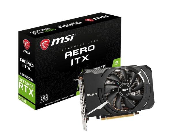 ファンはスムーズに回りますMSI GeForce RTX 2060 AERO ITX 6G OC