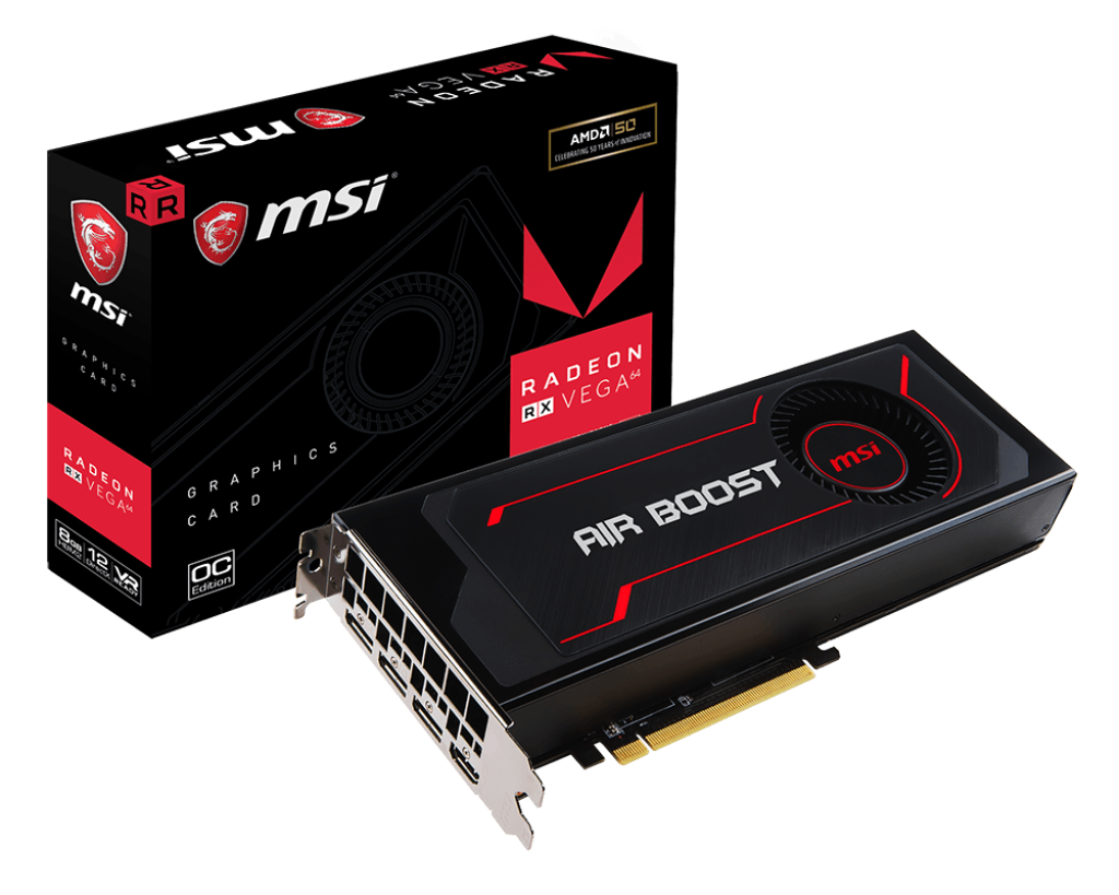 Specification Radeon RX Vega 64 Air Boost 8G OC | MSI Global - The
