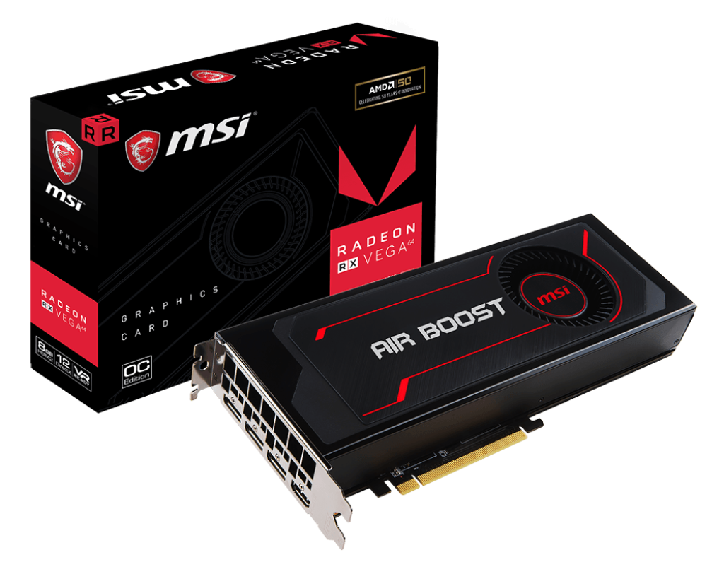 Specification Radeon RX Vega 64 Air Boost 8G OC | MSI Global - The Leading  Brand in High-end Gaming u0026 Professional Creation