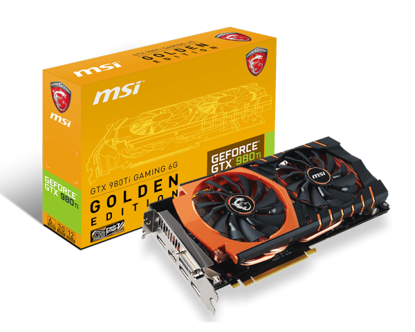 Overview GeForce GTX 980 Ti GAMING 6G GOLDEN EDITION | エムエス 