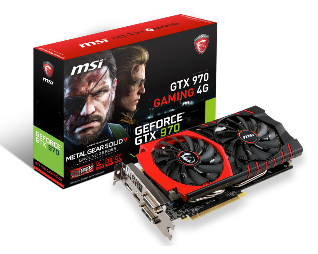 Specification GeForce GTX 970 GAMING 4G MGSV | エムエスアイ