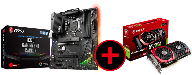 H370 GAMING PRO CARBON + GTX 1070 GAMING X 8G