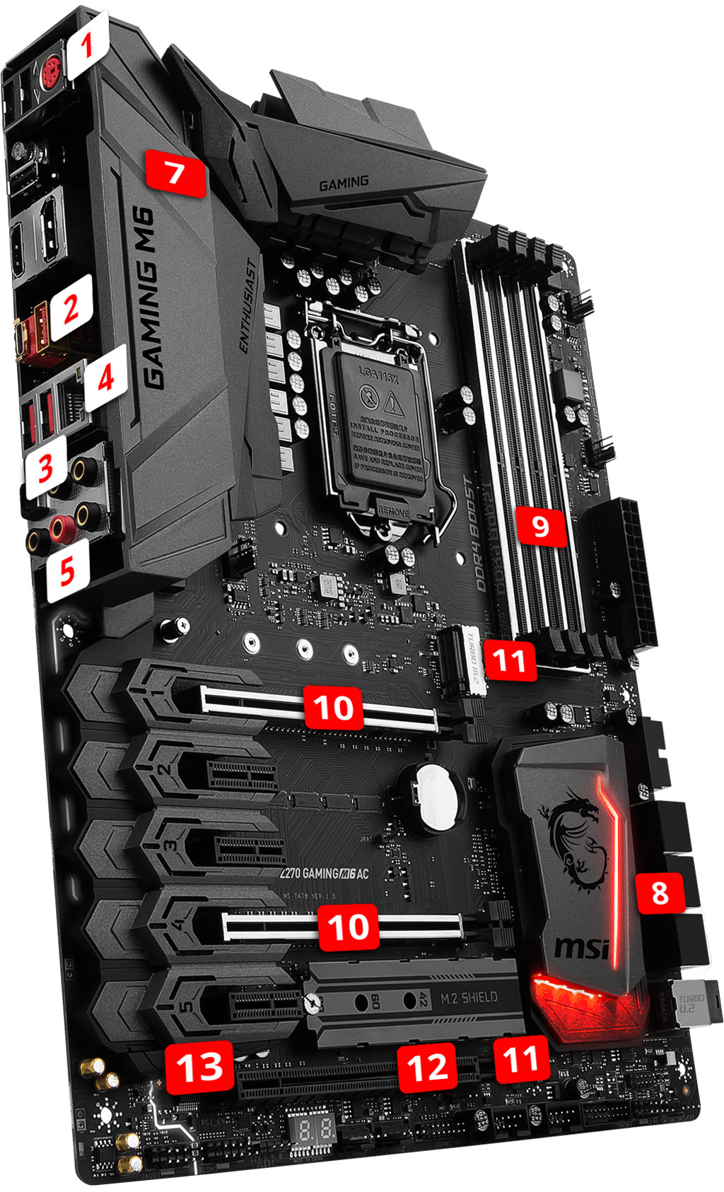 MSI Z270 GAMING M6 AC overview
