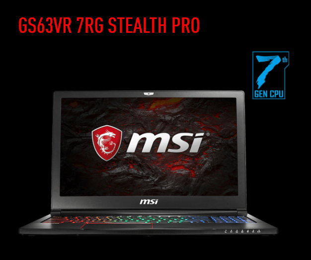 MSI GS63VR 7RG(Stealth Pro)-048UK (15.6 inch) Full HD 120Hz Gaming ...